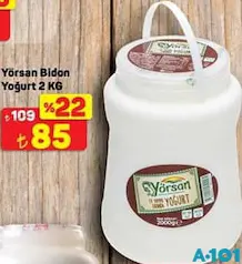YÖRSAN BİDON YOĞURT 2 KG